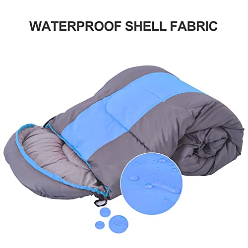 Lightweight Camping Sleeping Bag for Adults & Kids - Portable with Compression Carry Bag - Perfect for Hiking, Backpacking, Mountaineering & Outdoor Adventures