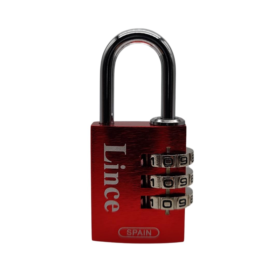 High Security 21025RBL Padlock - Heavy Duty Red Lock for Gates, Storage Units & Toolboxes - Weatherproof & Anti-Theft Protection