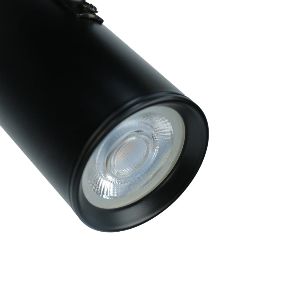 Aster Modern 2-Light Flush Mount Ceiling Spot Track Light Fixture in Black - Perfect for Living Room, Bedroom, and Kitchen Lighting