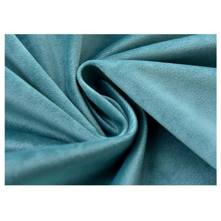 Brittany Velvet Plain Curtains - Soft Blue Blackout Drapes for Living Room & Bedroom | Elegant Window Treatment for Home Decor