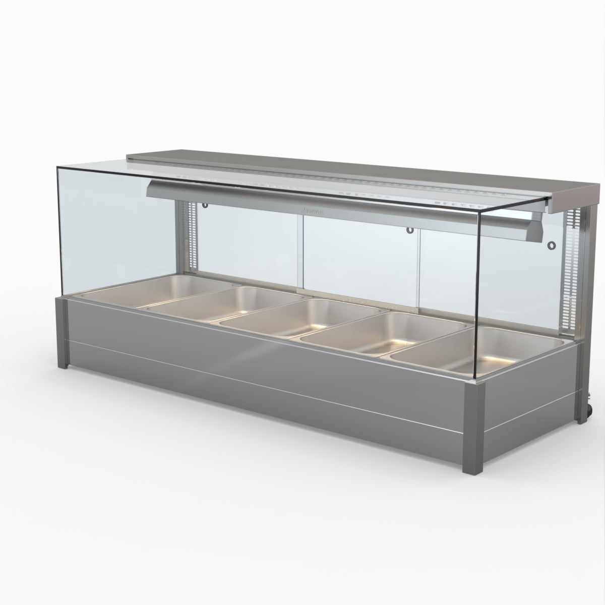 Bonvue BM17SC Square Countertop Bain Marie - Dual Wet & Dry Food Warmer for Restaurants, Catering & Buffets - Perfect for Keeping Soups, Sauces & Dishes Warm