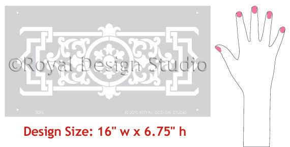 Barcelona Border Stencil - Reusable DIY Wall Painting Template for Home Decor, Nursery, and Kids Room - Perfect for Creative Wall Art Projects