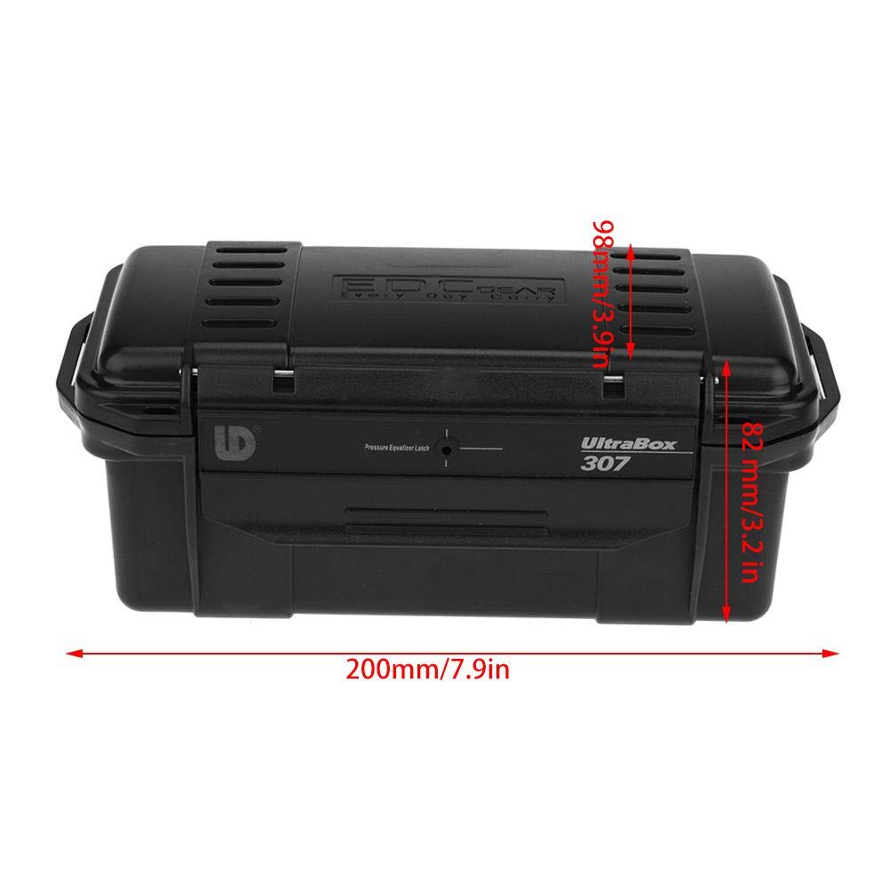 Waterproof Fishing Tackle Box - Shockproof & Airtight Outdoor Storage Container for Fishing Gear, Survival Kit, Camping, Hiking - Durable Plastic Dry Box for Organizing Hooks, Lures & Accessories
