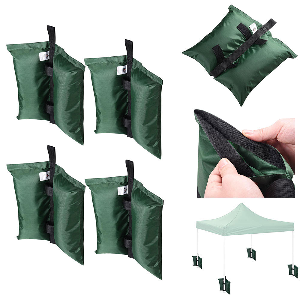 4pcs Heavy Duty Canopy Weight Bags for Instant Tents - Sand Filled Anchors for Outdoor Events, Beach, Market Stall & Camping Stability