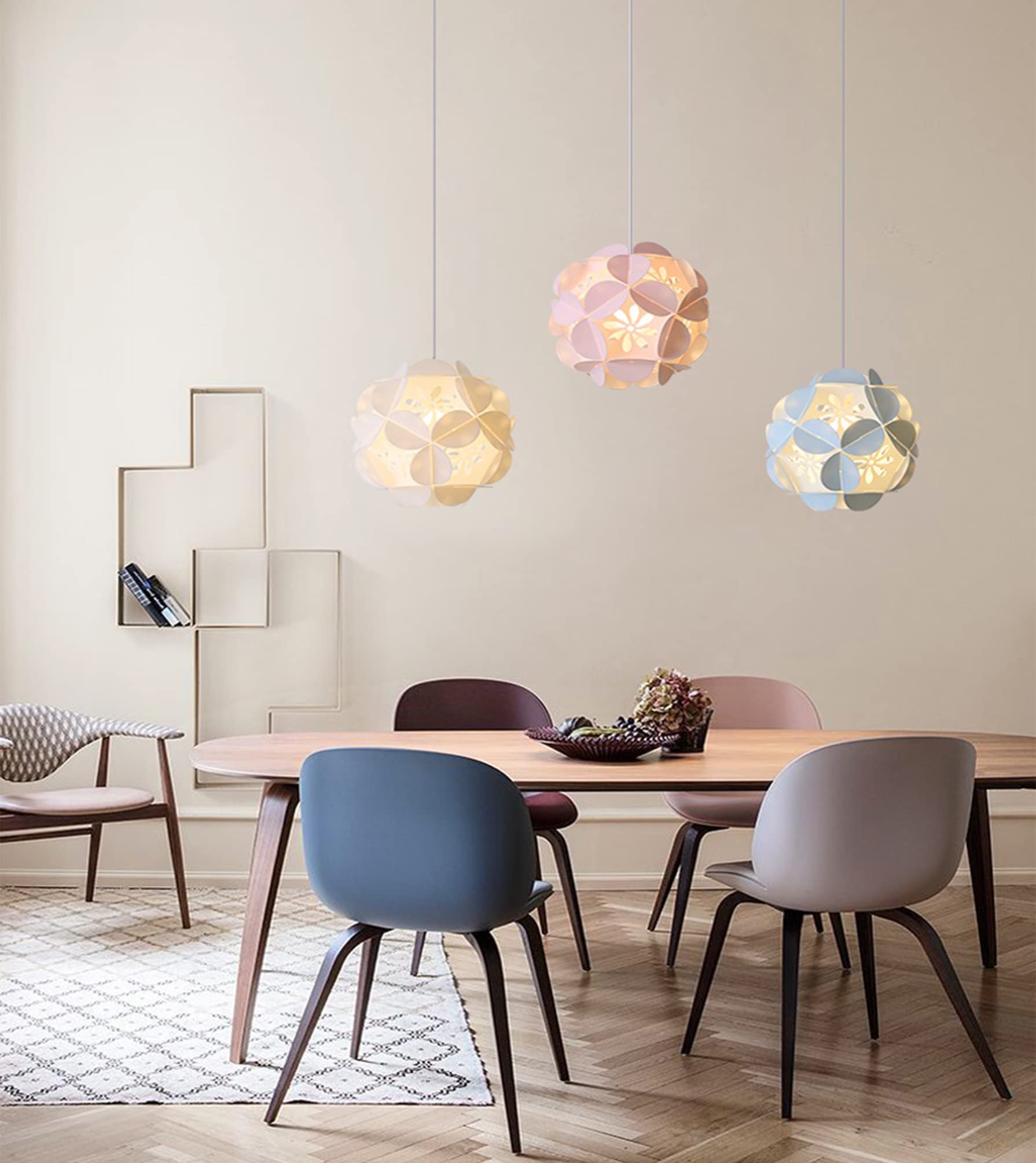Dimmable Plug-in Pendant Light with Motion Sensor - 15ft Adjustable Cord & Ceramic Bowl Shade, Automatic On/Off, White (1 Pack) - Perfect for Bedroom, Kitchen Island, Dining Room, and Home Decor