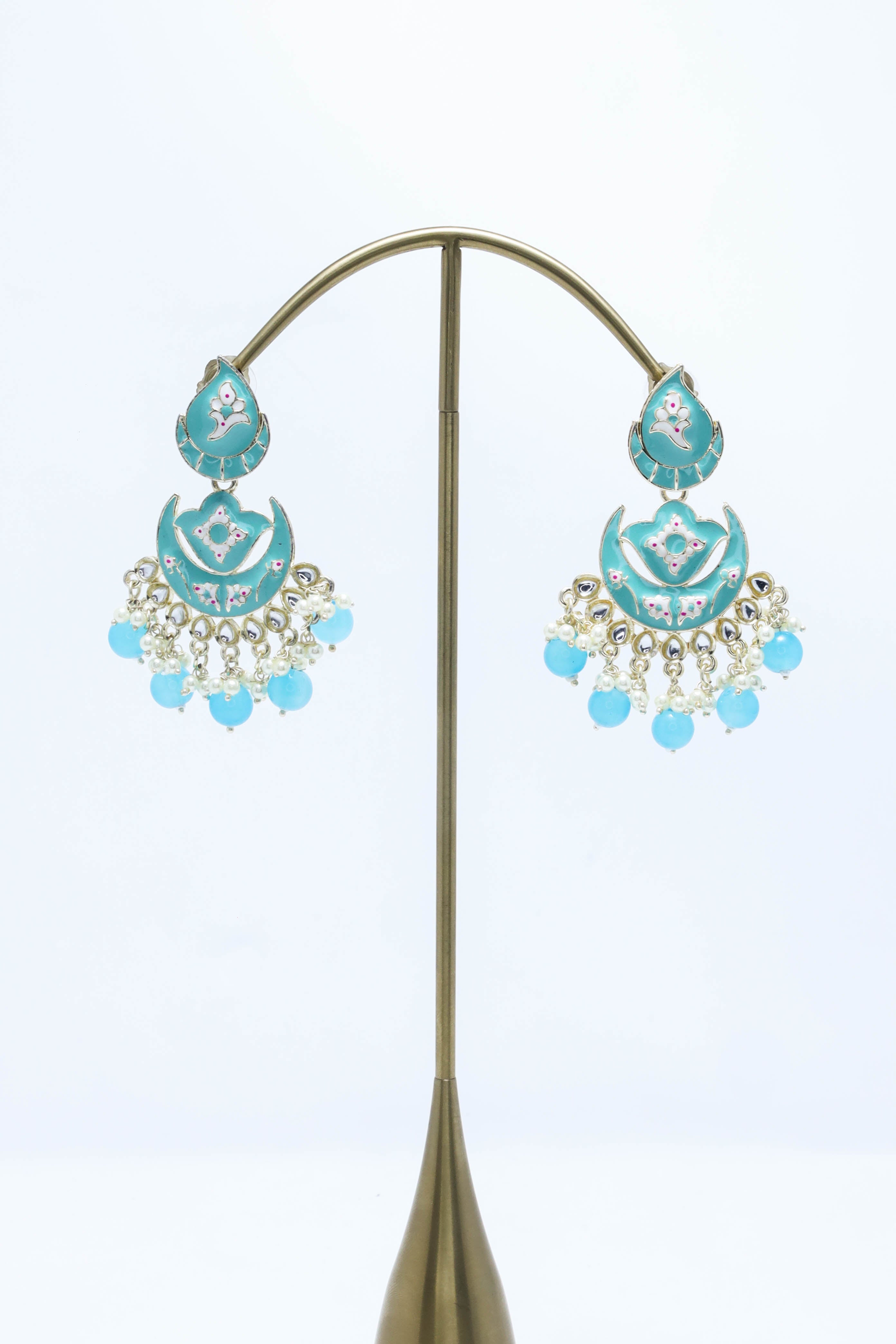 Exquisite AVANI MEENAKARI EARRINGS - Handcrafted Indian Jewelry for Women | Traditional Ethnic Boho Accessories | Perfect for Weddings, Parties & Festive Occasions