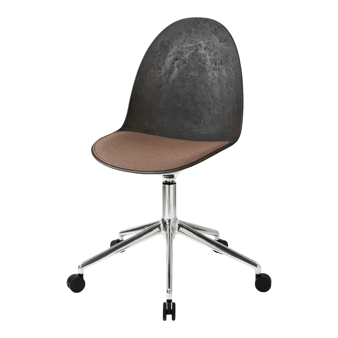 Eternity Swivel Chair with Casters - Upholstered Seat for Office, Living Room & Home Decor - Ergonomic Rolling Chair for Comfortable Workspace & Relaxation
