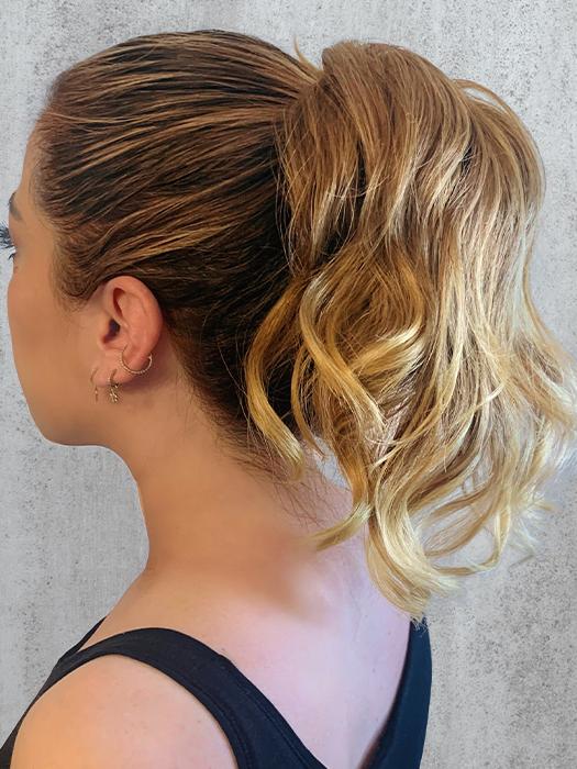 12 Stretch Pony Hair Extensions | Synthetic Ponytail Hairpiece for Women - Perfect for Cosplay, Costume Parties & Everyday Hairstyling