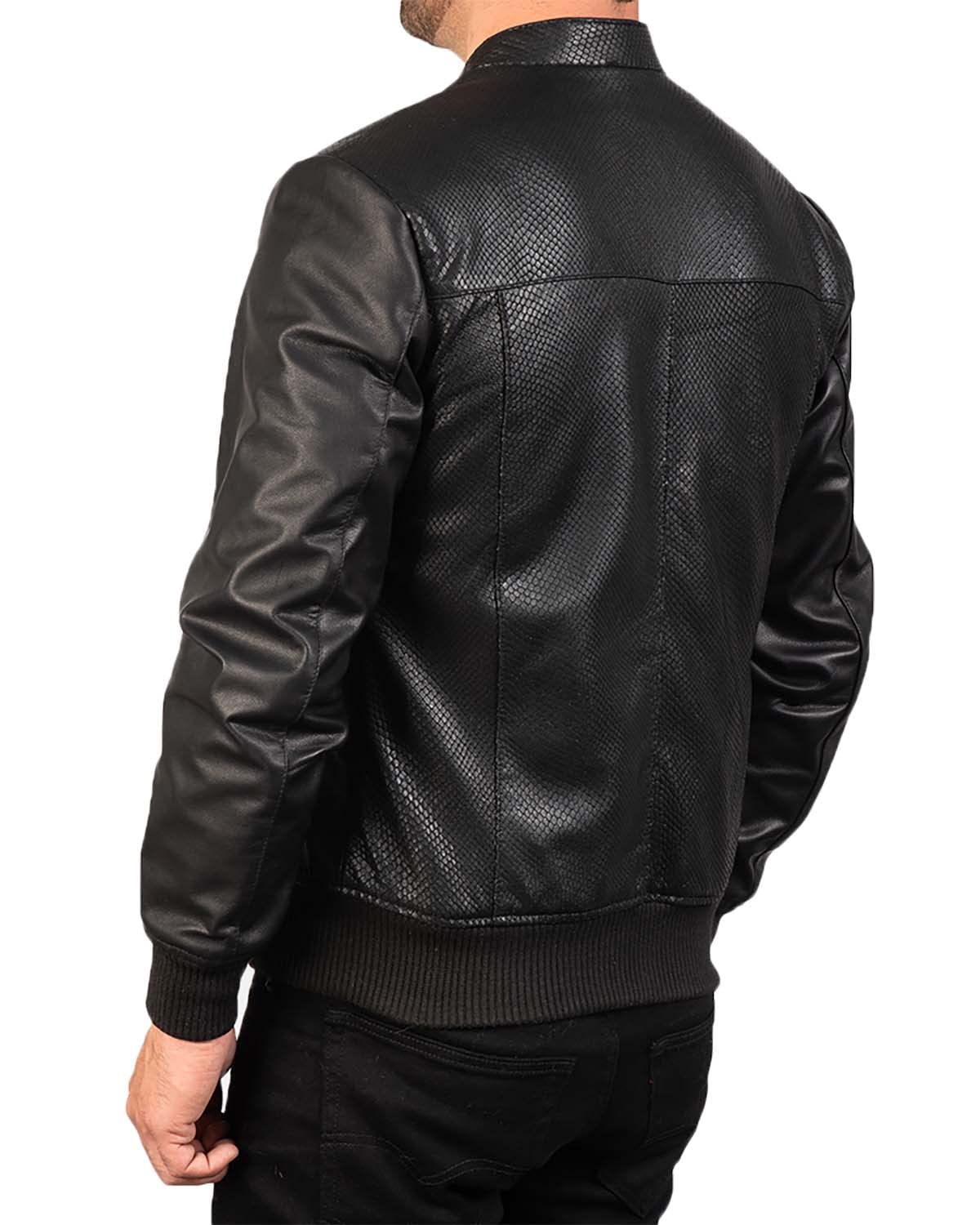 **Avan Genuine Leather Bomber Jacket for Men - Premium Real Leather Jacket with Stylish Design | Perfect for Casual Outfits, Motorcycle Riding & Winter Fashion**