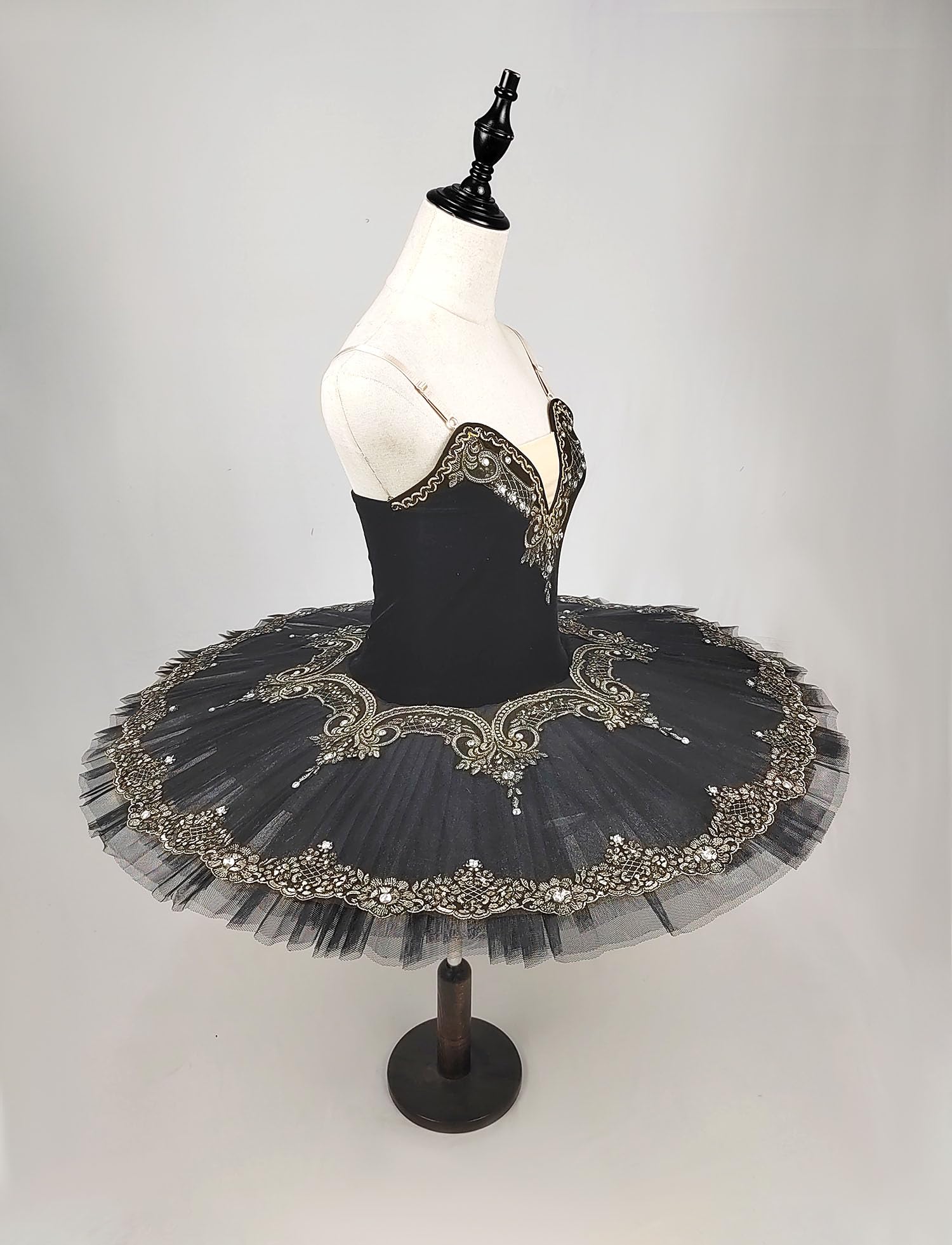 Swan Lake Ballet Tutu Dress for Kids & Women - White Competition Performance Skirt with Platter Design | Perfect for Dance Recitals, Ballet Shows, and Theatrical Performances