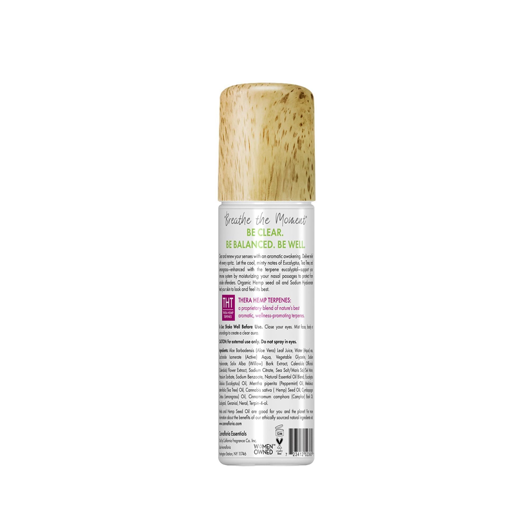 Cannafloria Hemp Mood Mist - Natural Stress Relief & Relaxation Aromatherapy Spray for Anxiety, Sleep & Wellness - Perfect for Home, Office & Travel Use