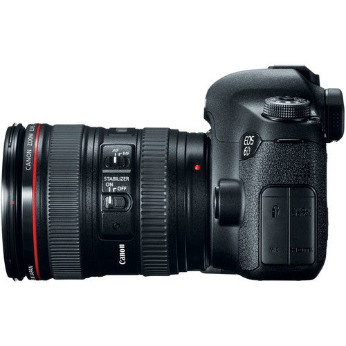 Canon EOS 6D Full Frame DSLR Camera Bundle with EF 24-105mm f/4L IS USM Lens, 32GB SD Card & Grip Strap - Professional Photography for Travel, Portraits & Events