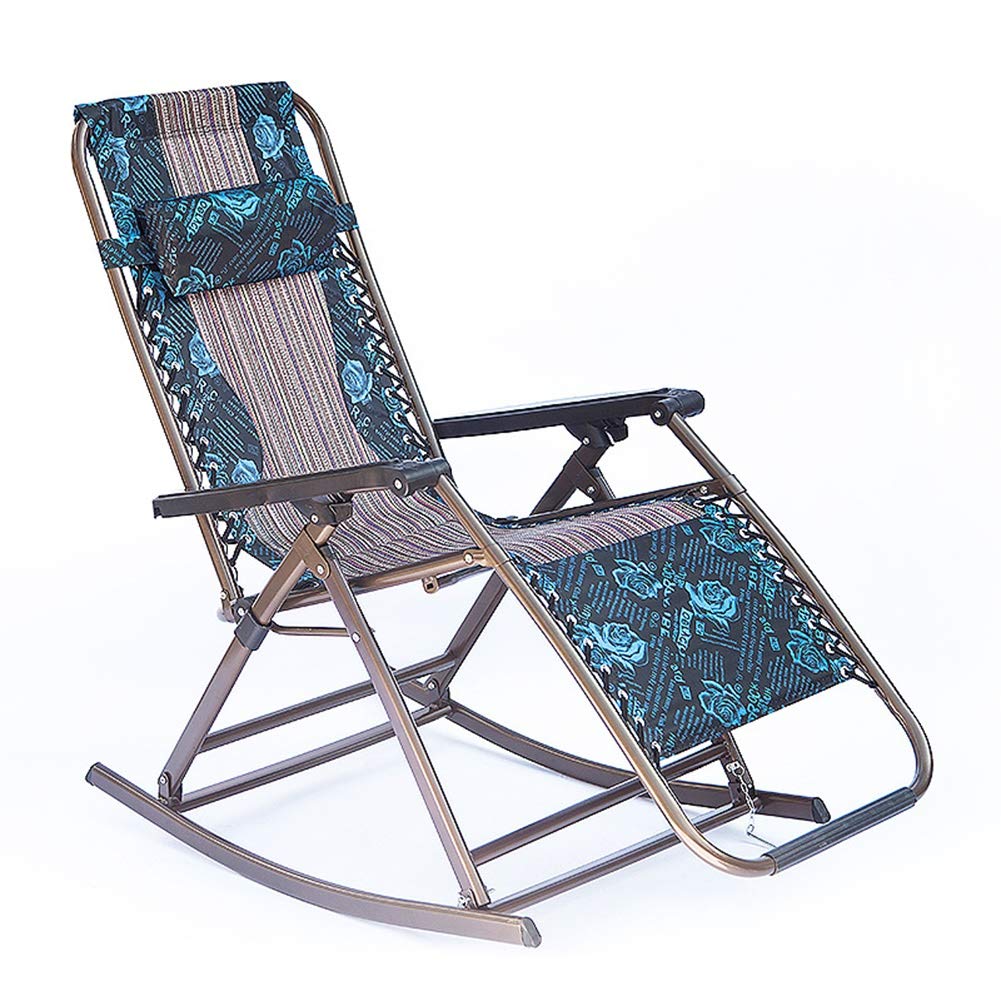 Reclining Lounge Chairs - Foldable Garden Chairs with Upholstered Cushion, Max Load 265 lbs (120KG) - Perfect for Outdoor Patio, Poolside Relaxation & Backyard Lounging