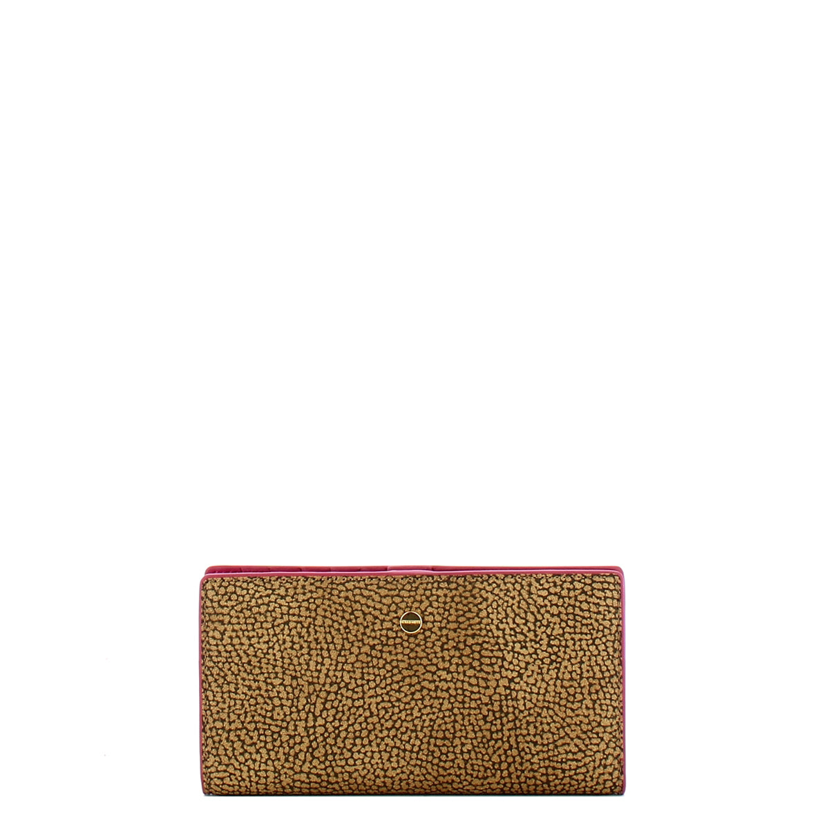 Borbonese Vertical Wallet OP Naturale Amarone - Premium Leather Wallet for Men & Women - Perfect for Everyday Use, Travel, and Business