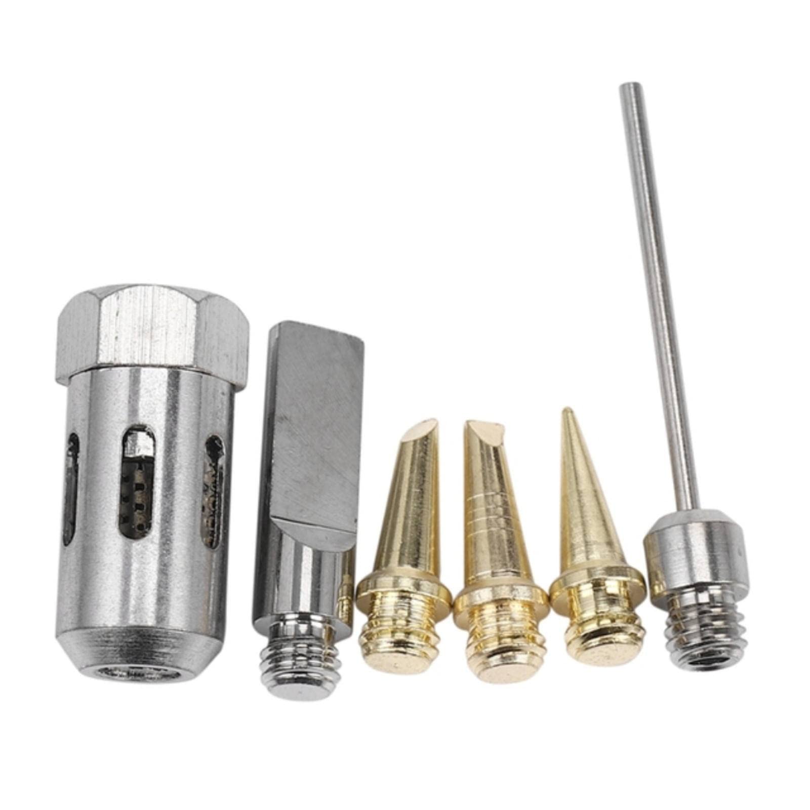 6-Pack Mini Portable USB Soldering Iron Tips Nozzles for HS-1115K Cordless Butane Soldering Iron - Perfect for Electronics Repair, DIY Projects & Jewelry Making