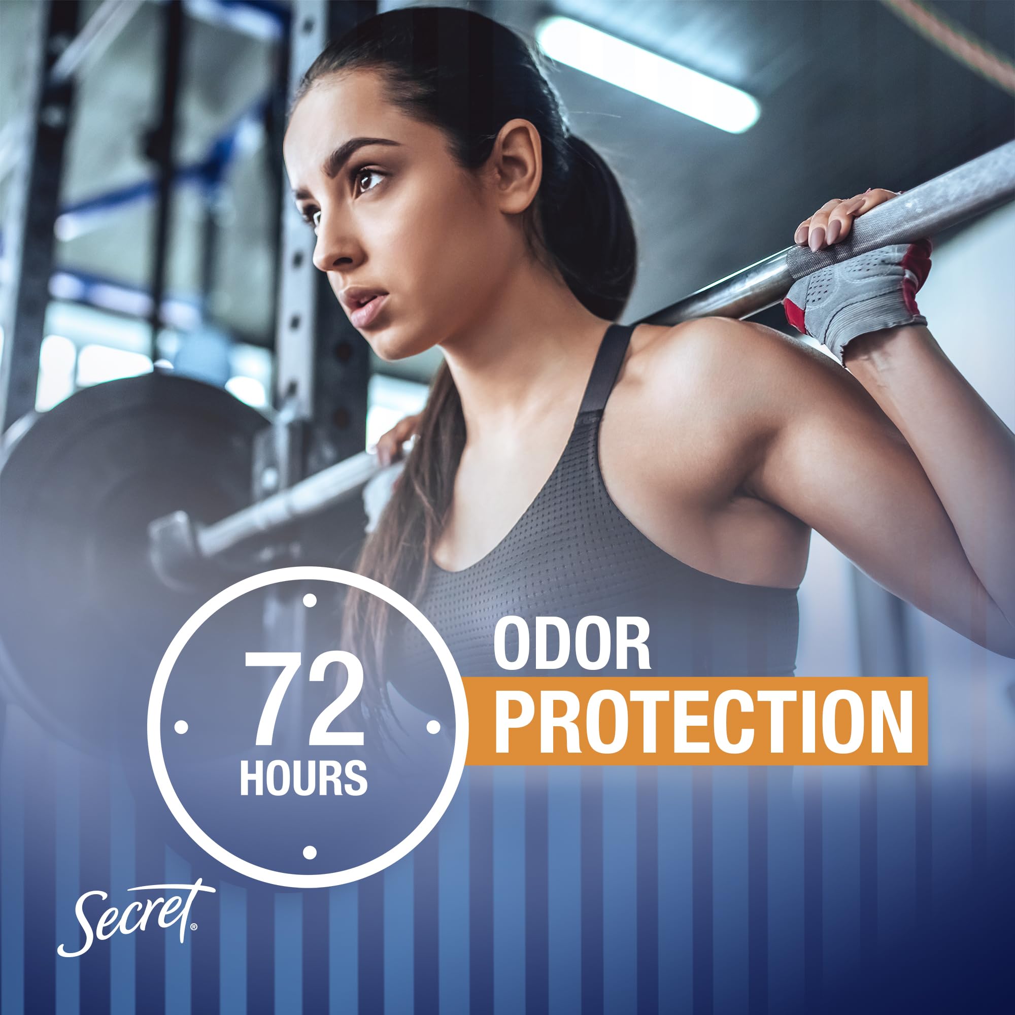 Secret Outlast Antiperspirant Deodorant for Women - 72 Hour Sweat & Odor Protection with PH Balancing Minerals | Invisible Solid, Completely Clean Scent, 2.6 oz | All-Day Freshness for Workouts, Office & Daily Activities