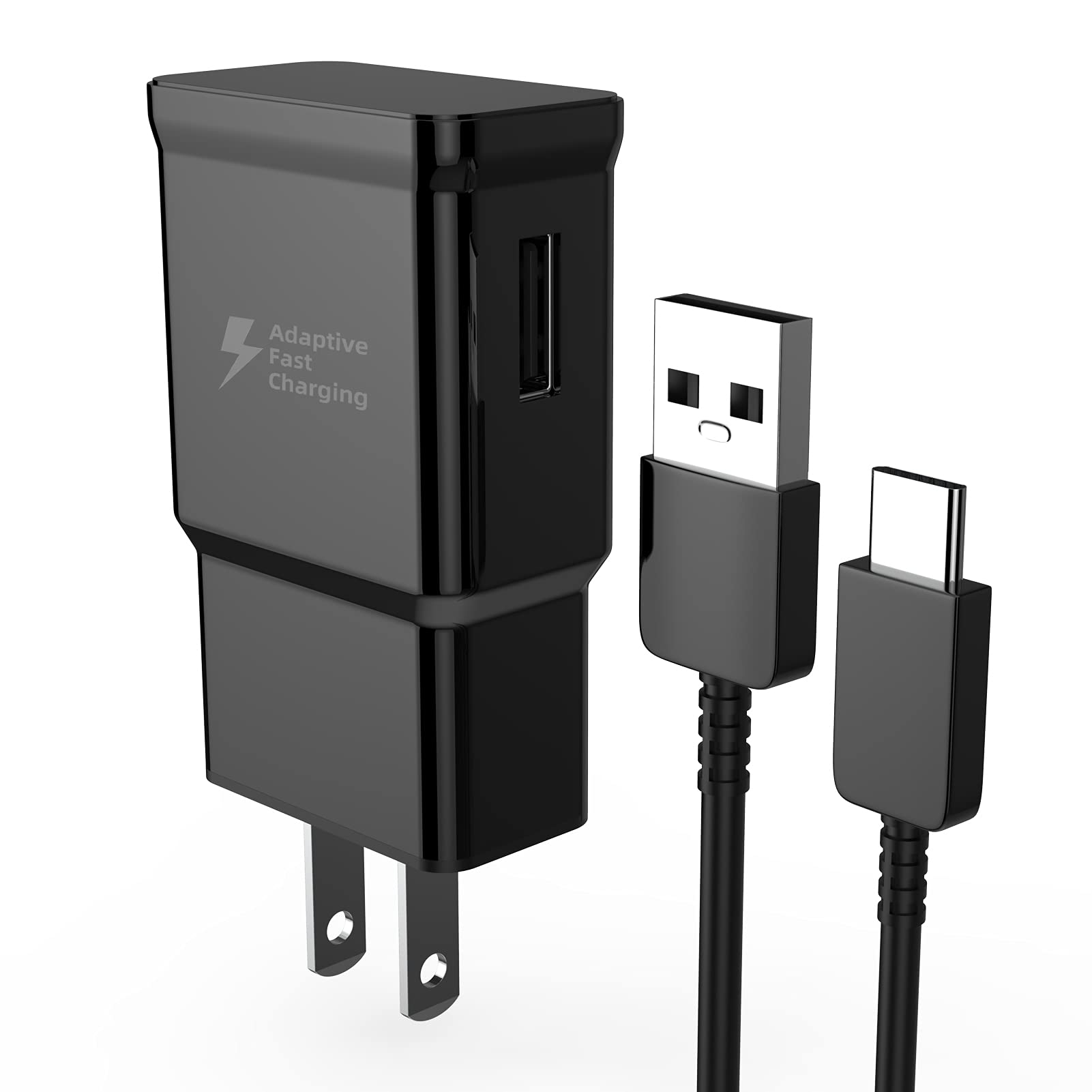 Fast Charging USB C Power Adapter 30W - Type C Wall Charger Block for Samsung Galaxy S21/S20/S10/S9/S8/Note, LG, Android Phones & Tablets - Super Charge Cable Compatible for Home, Office & Travel
