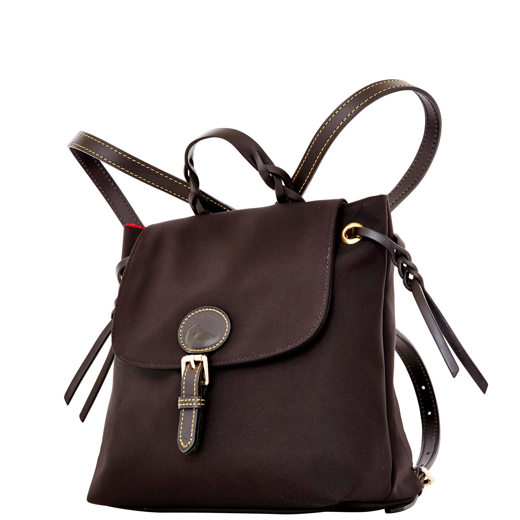 Dooney & Bourke Women's Small Nylon Flap Backpack Purse - Stylish Crossbody Handbag for Work, Travel & Everyday Use
