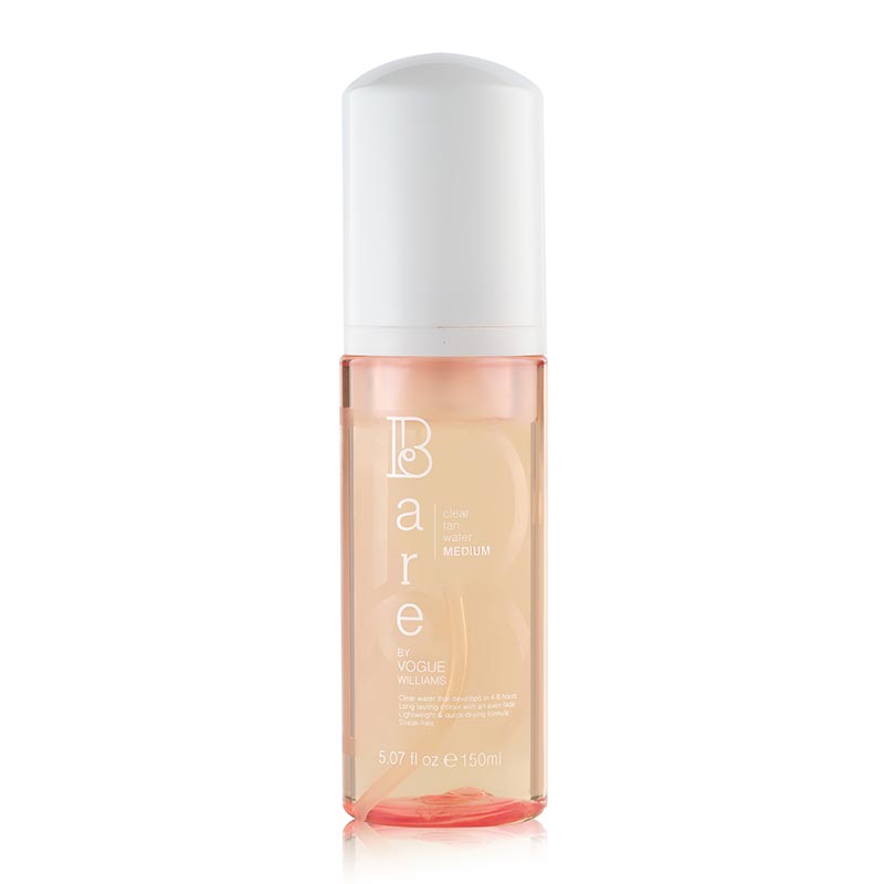 Bare by Vogue Clear Tan Water - Natural Sunless Tanning Lotion for a Glowing, Streak-Free Tan | Perfect for Beach, Pool, and Vacation Prep