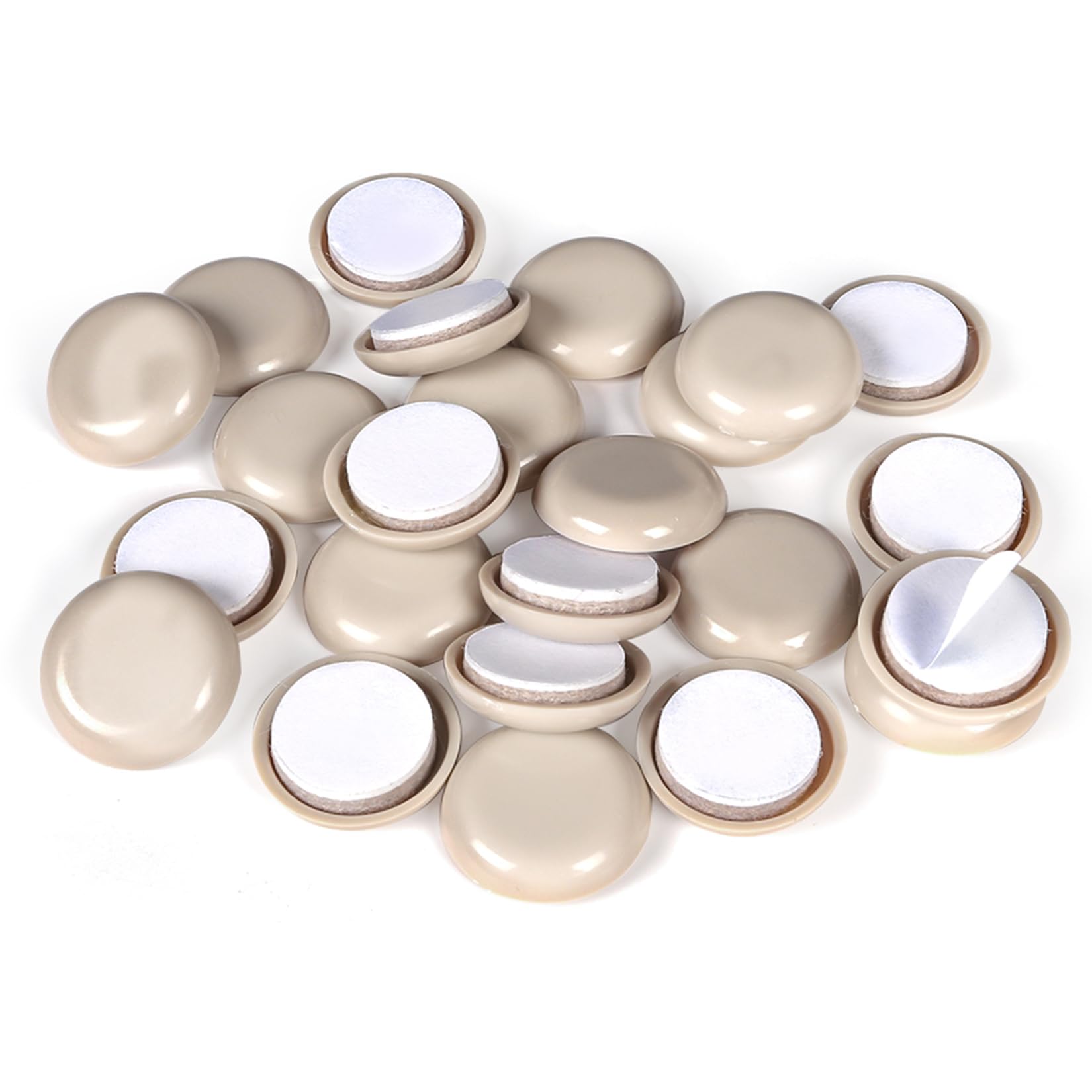 24 PCS 3/4 Inch Furniture Sliders & Glides - Heavy Duty Moving Pads for Chairs, Sofas & Tables on Carpet - Easy Furniture Moving & Floor Protection