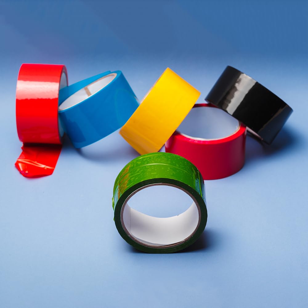 PSBM Green Packing Tape 2 Inch x 110 Yards - 36 Pack Heavy Duty Colored Packaging Tape for Dispenser Refill | Moving, Storage & Shipping Supplies | Perfect for Home, Office & Warehouse Use