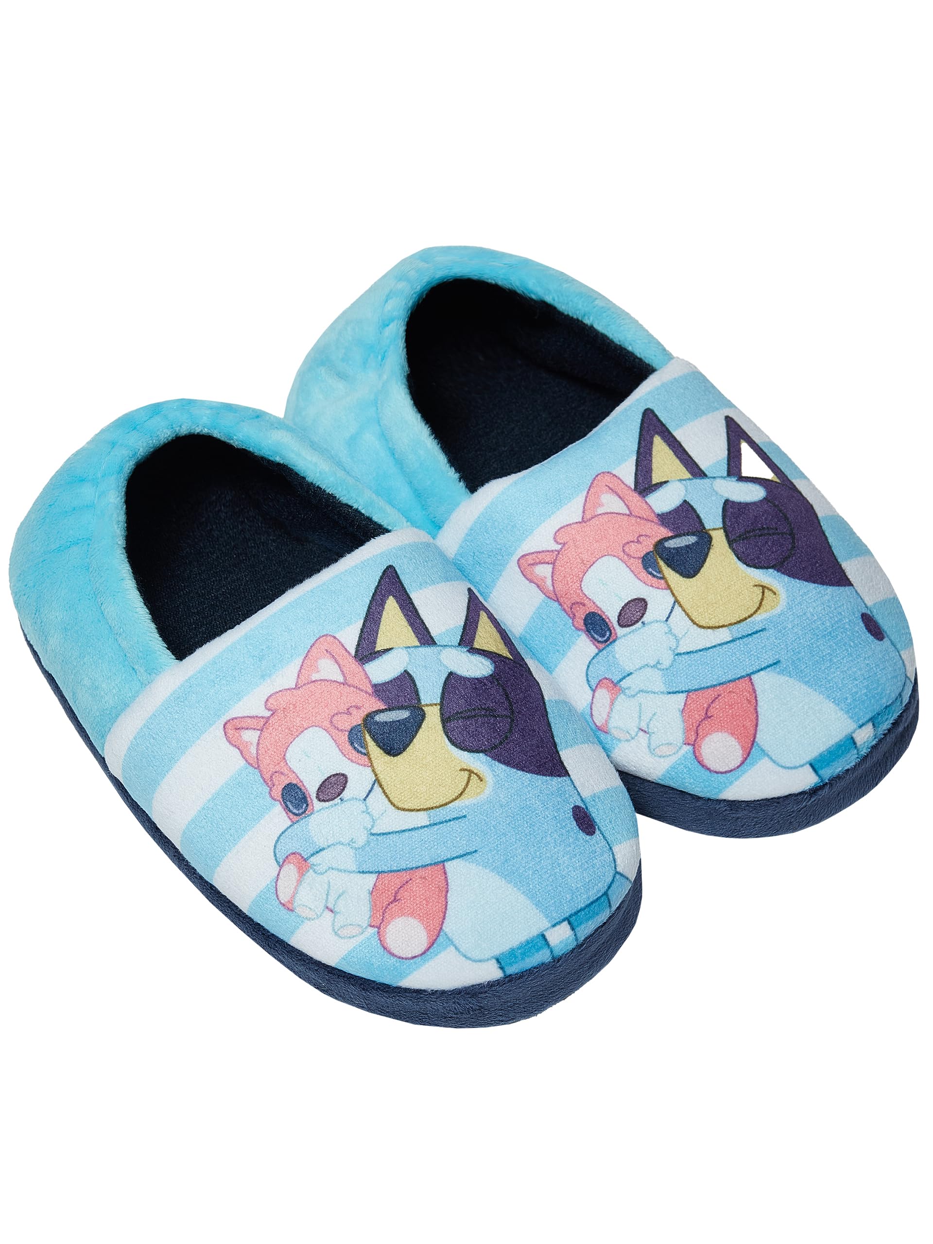 Bluey Slippers for Boys - Soft & Comfortable Kids House Shoes with Non-Slip Sole - Perfect for Indoor Play, Lounge & Cartoon Character Fans