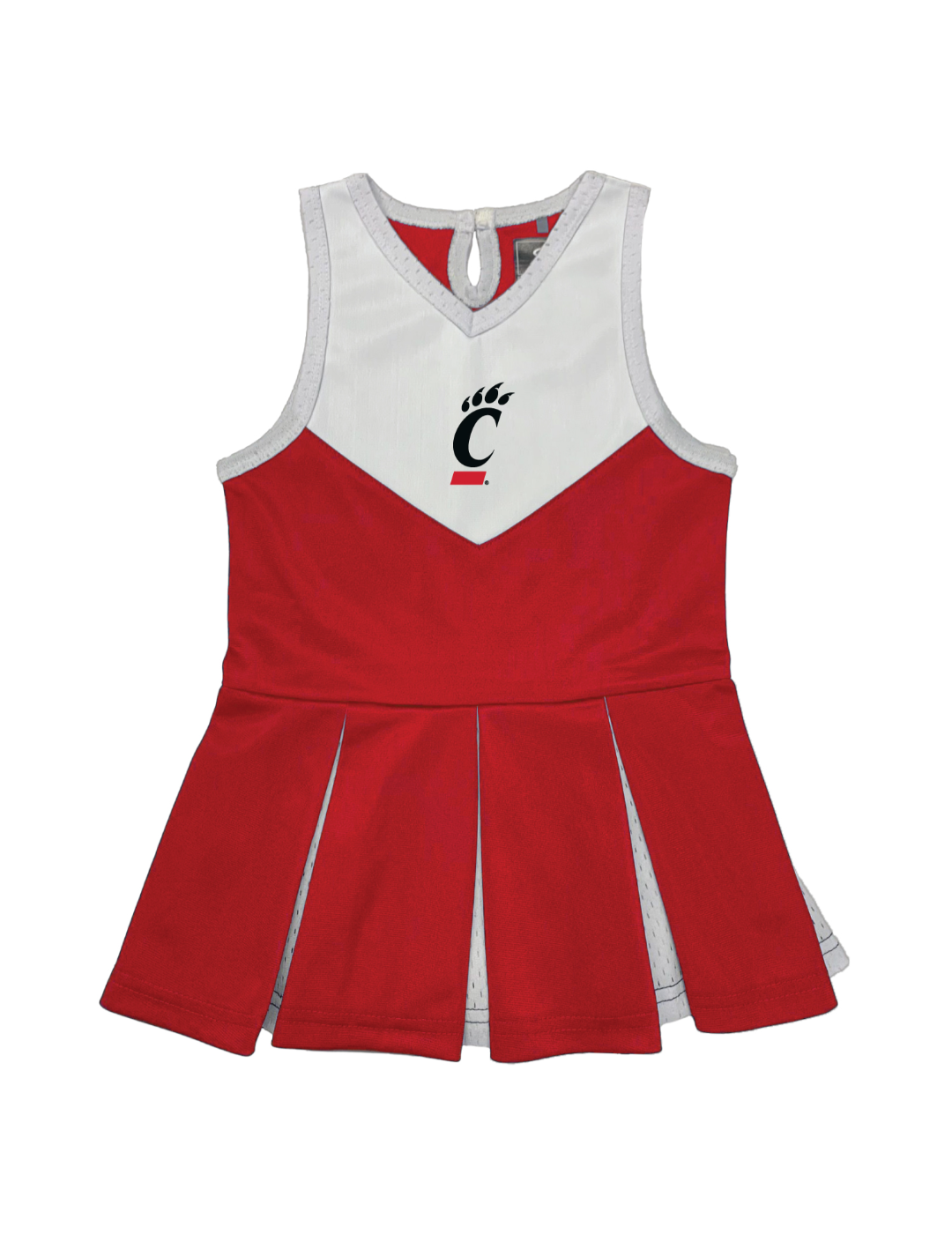 Cincinnati Bearcats Cheerleading Dress for Toddler Girls - Game Day Outfit for Kids Sports Events & School Spirit Wear