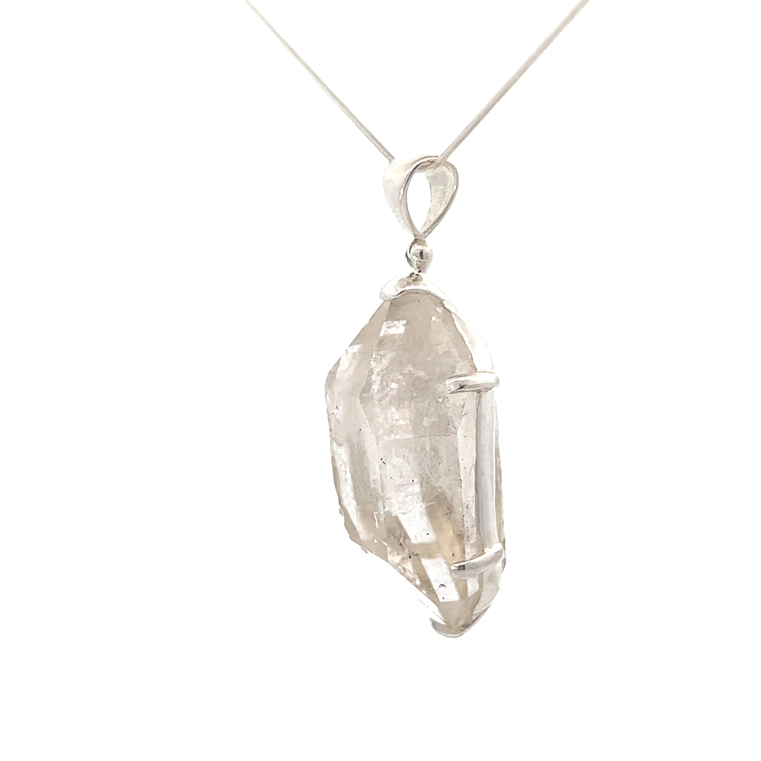 Tibetan Himalayan Quartz Crystal Pendant Necklace - Natural Healing Stone Jewelry for Meditation & Spiritual Protection | Handmade by Stones Desire | Perfect for Yoga, Reiki & Energy Cleansing