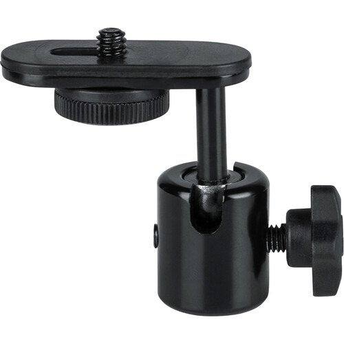 Gator Frameworks Universal Camera Mount Mic Stand Adapter with Ball and Socket Head - Perfect for DSLR, Camcorder & Microphone Setup in Studio, Vlogging & Live Streaming