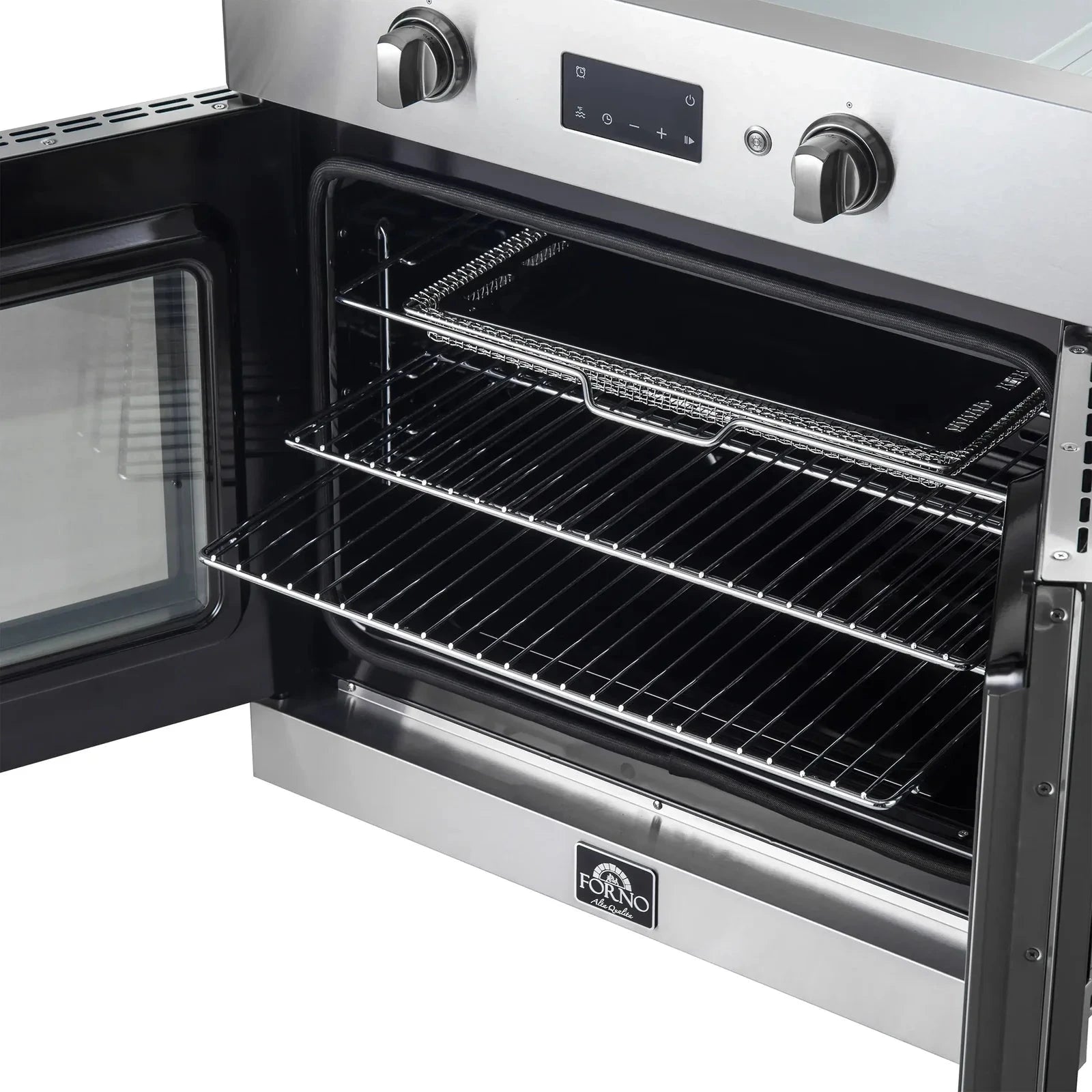 Forno Asti 30 Inch French Door Electric Wall Oven with Convection - FBOEL1333 Model | Built-in Installation for Modern Kitchens | Perfect for Baking, Roasting & Family Cooking