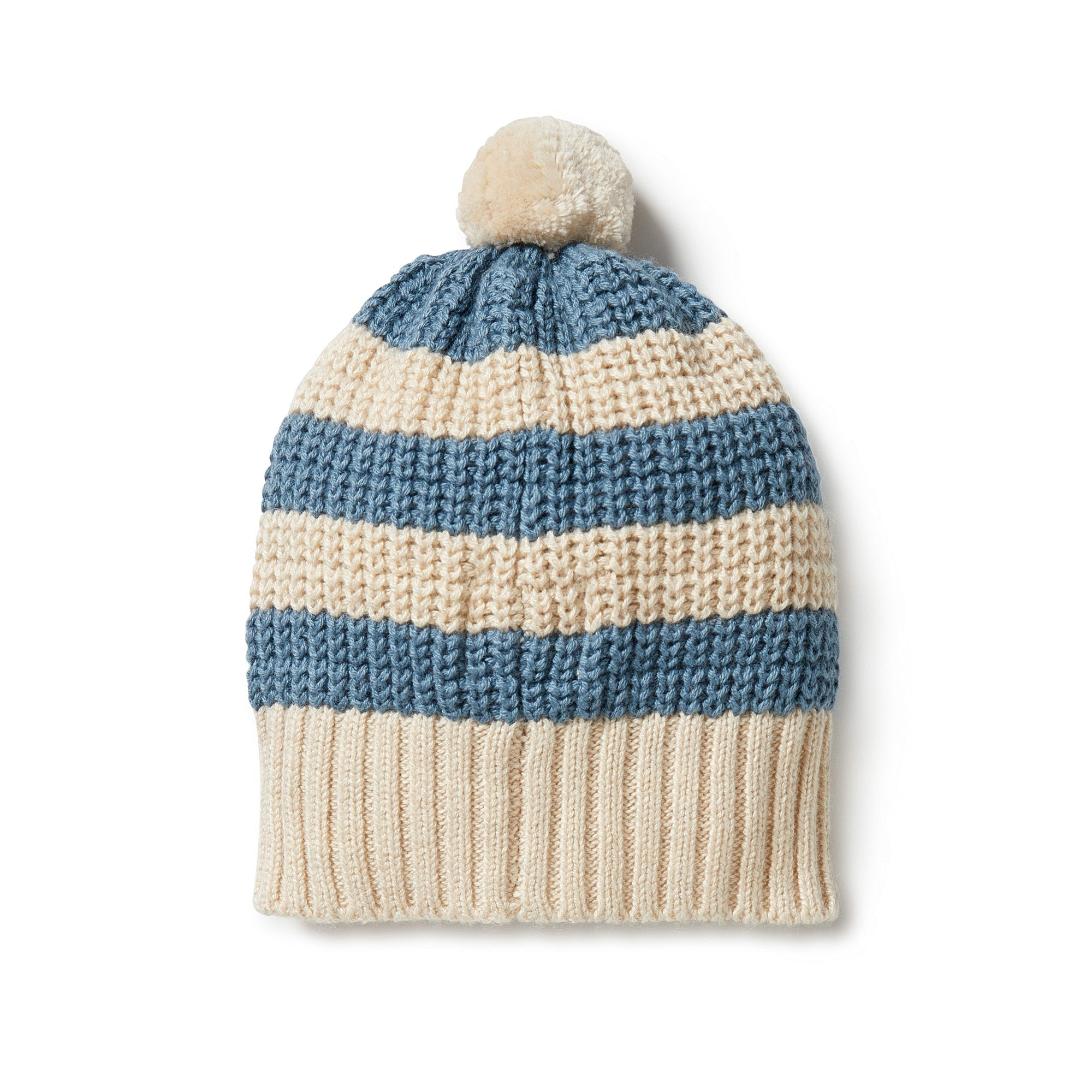 Warm Knitted Stripe Beanie Hat for Men & Women - Soft Winter Hat for Cold Weather - Perfect for Outdoor Activities, Skiing, and Casual Wear