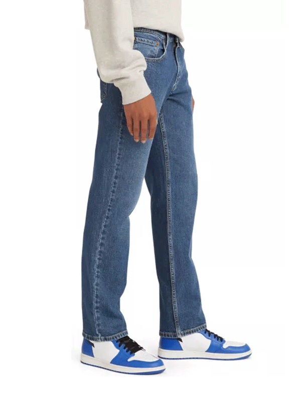 Levi's 005141620 Men's Straight Fit Stretch Jeans - Medium Wash Denim Pants for Casual Wear & Everyday Comfort | Perfect for Office, Dating & Weekend Outings