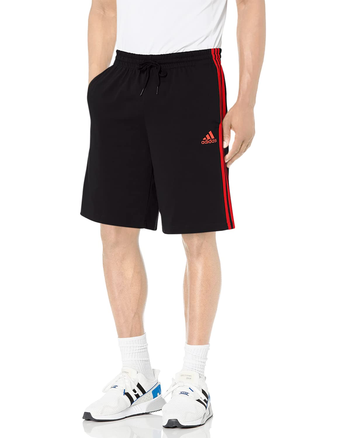 adidas Men's Essentials 3-Stripes Athletic Shorts - Lightweight Comfort for Running, Gym & Casual Wear