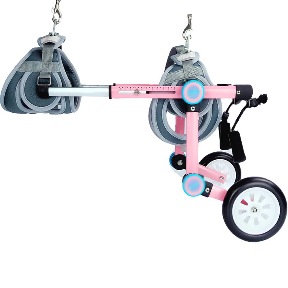 Kelendle Adjustable Dog Wheelchair - Foldable Pet Mobility Aid for Hind Leg Rehabilitation | Portable Dog Cart for Disabled & Injured Dogs | Indoor & Outdoor Use for Walks, Recovery & Daily Activities