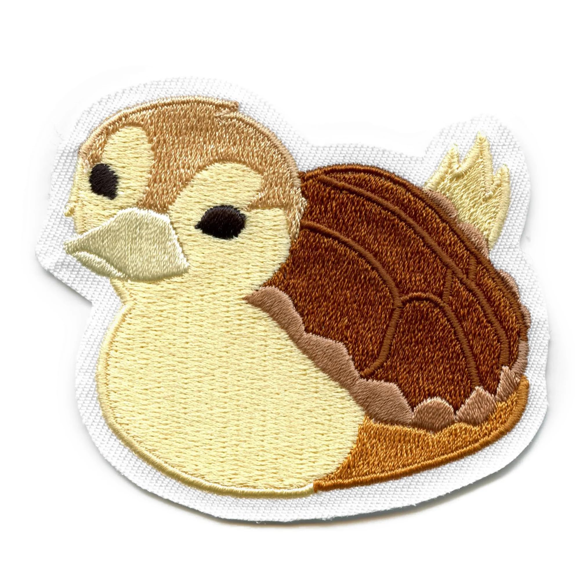 Cute Turtle Duck Embroidered Iron-On Patch - Perfect for DIY Crafts, Backpacks, and Denim Jackets