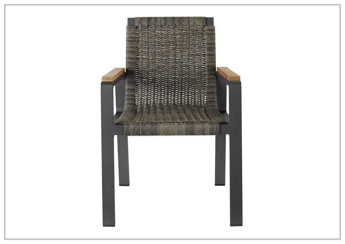 Universal Coastal Living Outdoor San Clemente Dining Chair - Weather-Resistant Patio Furniture for Beach House, Poolside, and Garden Dining Areas