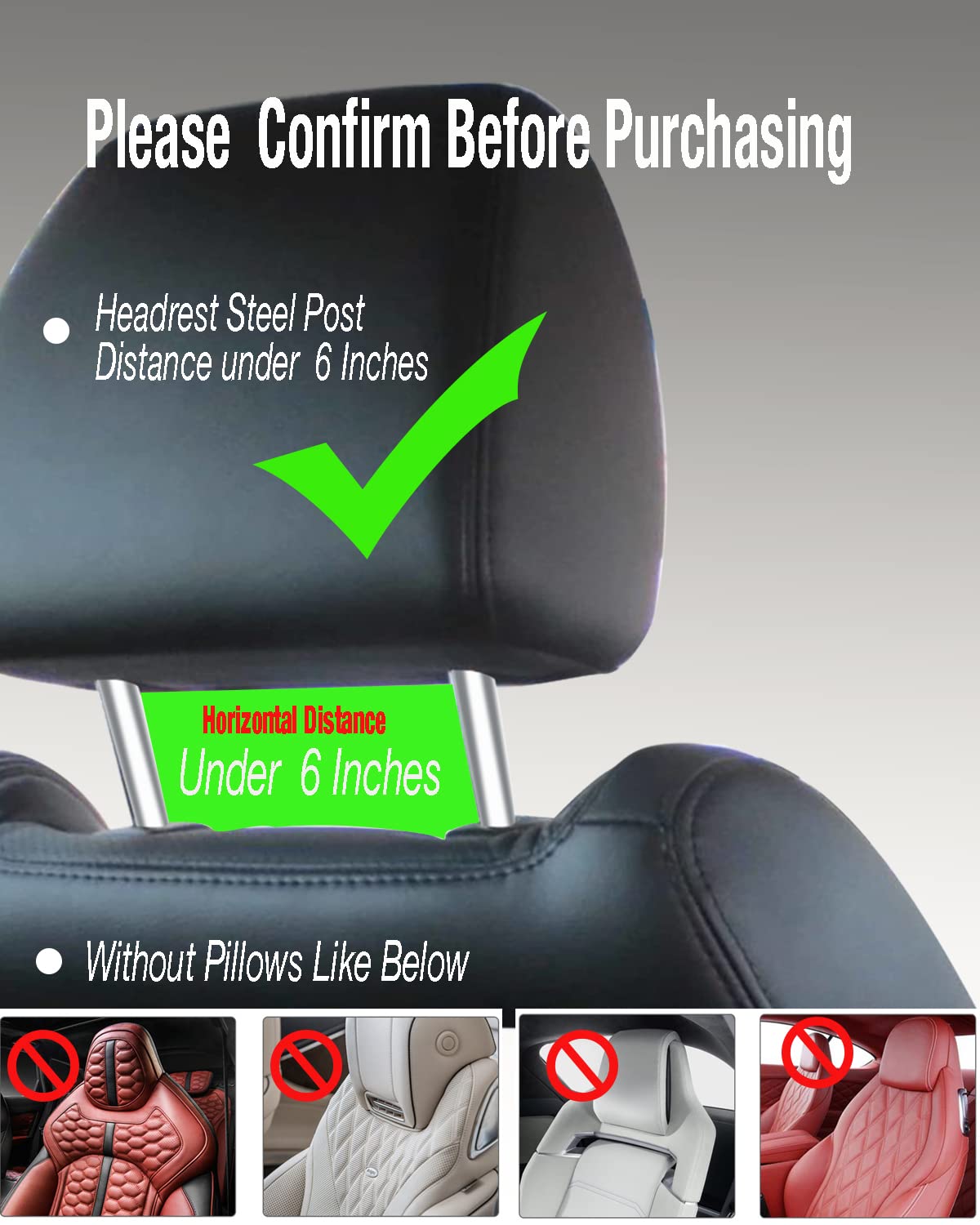 INNOMAX Adjustable Long Arm Tablet Mount - Universal Backseat iPad Holder for 5