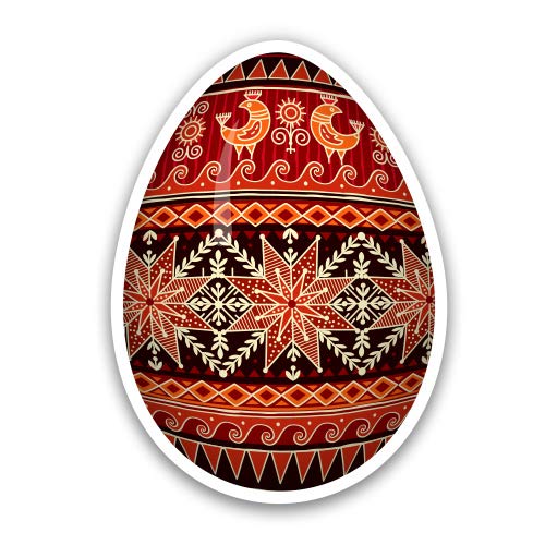 GT Graphics Express Easter Egg Vinyl Sticker - Waterproof Decal for Cars, Laptops, Tumblers & DIY Crafts - Perfect for Easter Decorations & Gift Wrapping