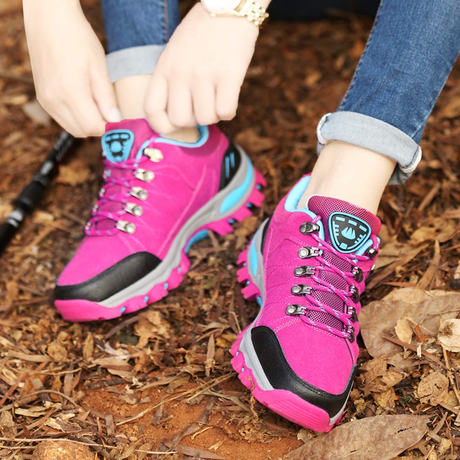 BORAMAX Women's Waterproof Hiking Sneakers - Lightweight Outdoor Climbing Shoes for Trail Running & Trekking | Perfect for Hiking, Camping & Mountain Adventures
