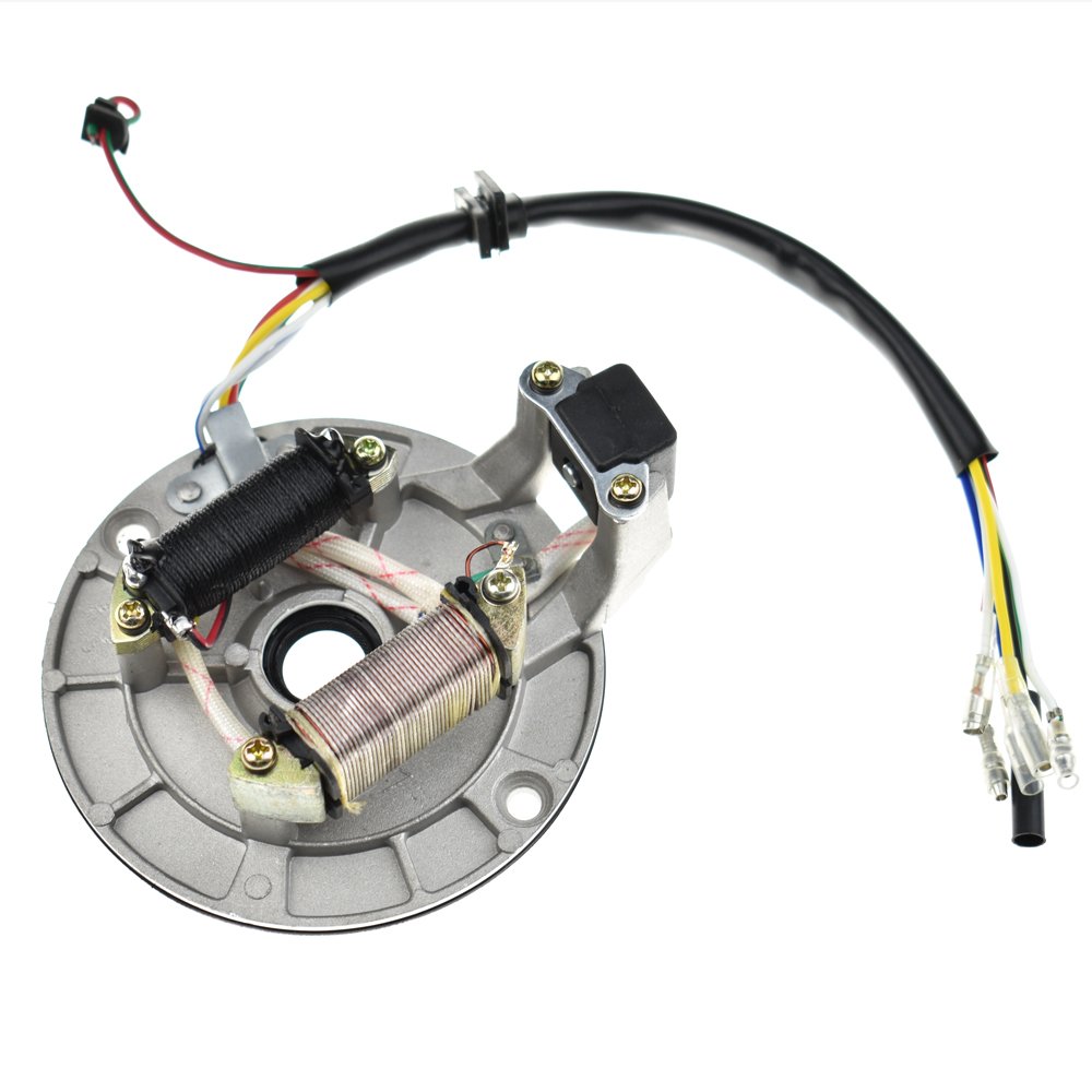 50cc-125cc Dirt Pit Bike Wire Harness Wiring Loom CDI Ignition Coil Magneto Spark Plug Rebuild Kit for ATV Quad Bike Buggy Go Kart - Complete Electrical System Upgrade for Off-Road Performance