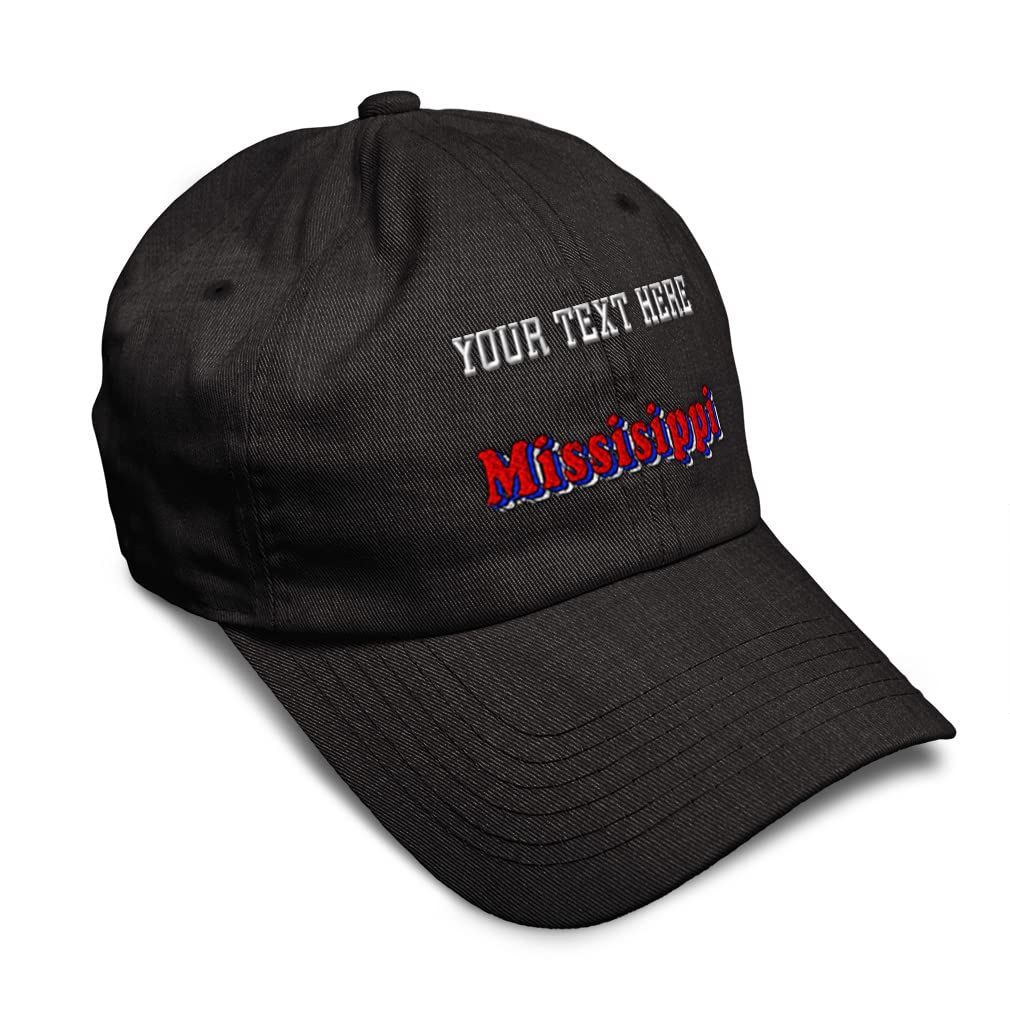 Mississippi Love America Soft Baseball Cap - Twill Cotton Dad Hat for Men & Women - Perfect for Outdoor Activities, Sports & Casual Wear