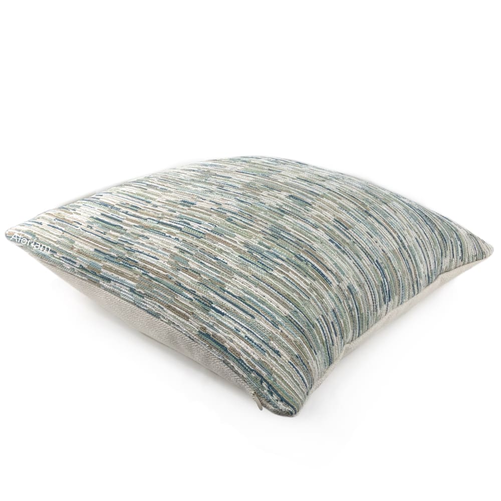 Jericho Green Brown Cream Textured Pillow Cover - Soft Decorative Throw Pillow Case for Couch, Bed, Sofa - Home Decor Accent for Living Room & Bedroom