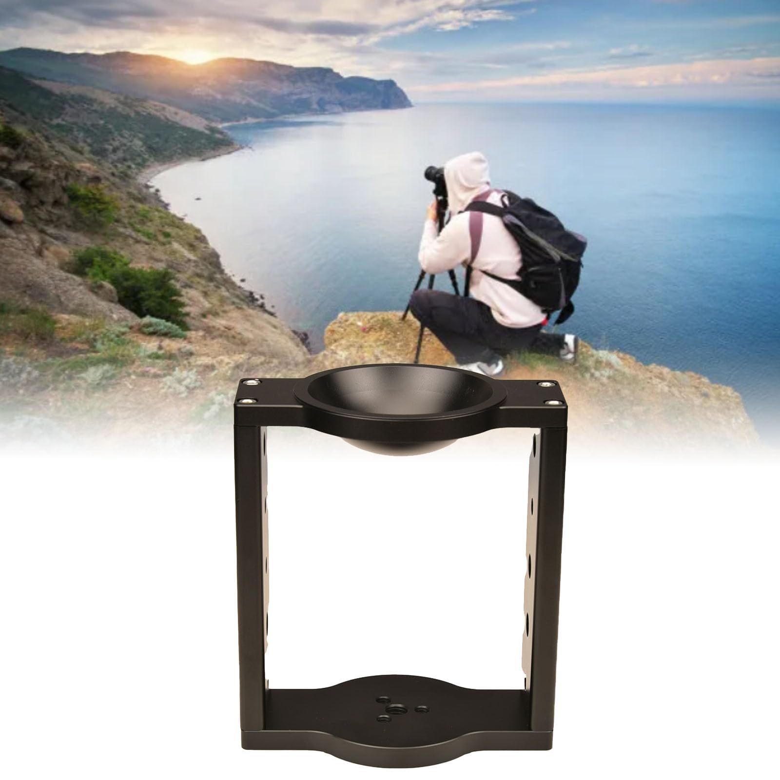 65mm/75mm Professional Bowl System Camera Adapter - Tripod Fluid Head Converter for Smooth Panning & Tilting | Perfect for Video Production, Live Streaming & Photography