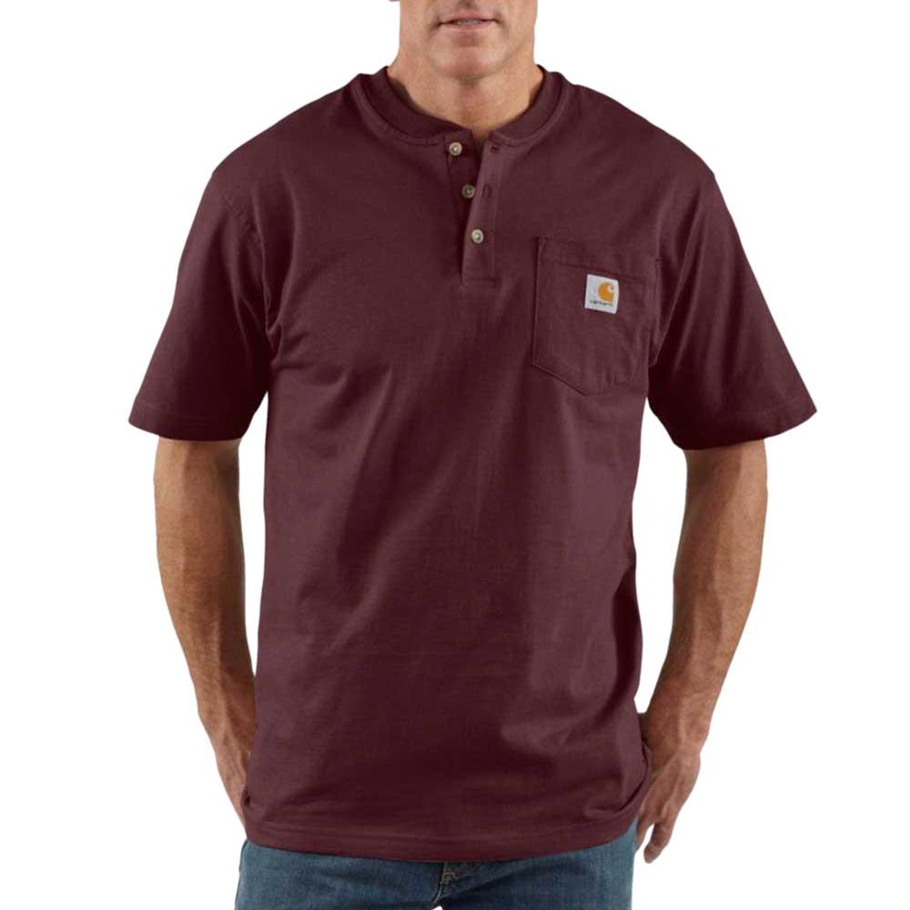 Premium Loose Fit Heavyweight Short Sleeve Pocket Henley T-Shirt for Men - Comfortable Casual Wear for Everyday Outfits, Work & Outdoor Activities