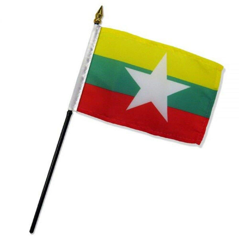 Myanmar Stick Flag 4