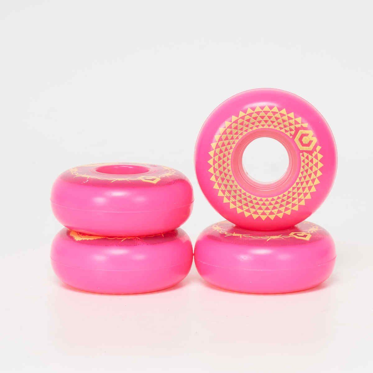 Chroma Stefan Brandow V4 Pro 60mm 90a Pink Skateboard Wheels - High Performance for Street Skating & Park Tricks
