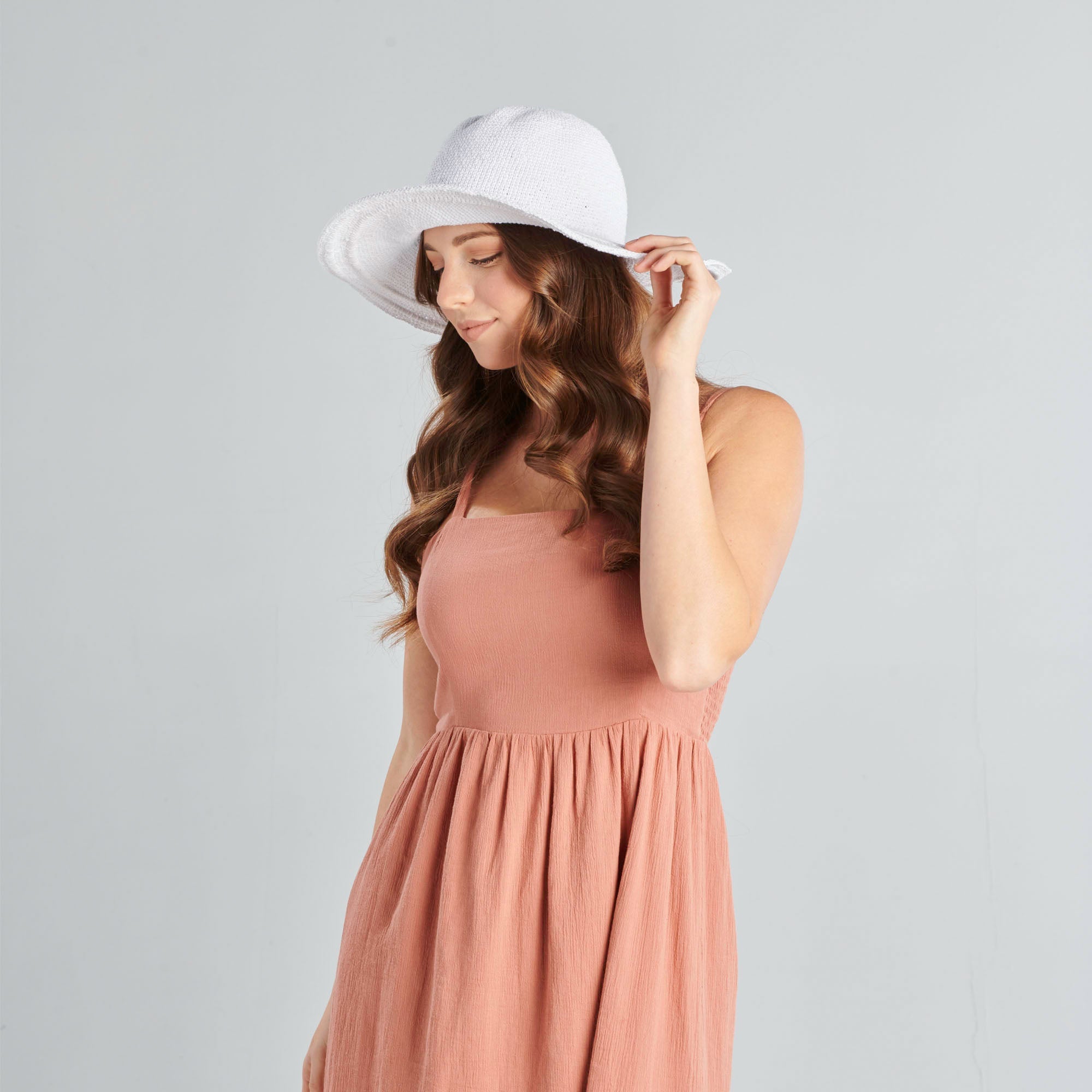 San Diego Hat Company Original Women's Cotton Crochet Large Brim Sun Hat - Beach, Garden & Outdoor Summer Protection
