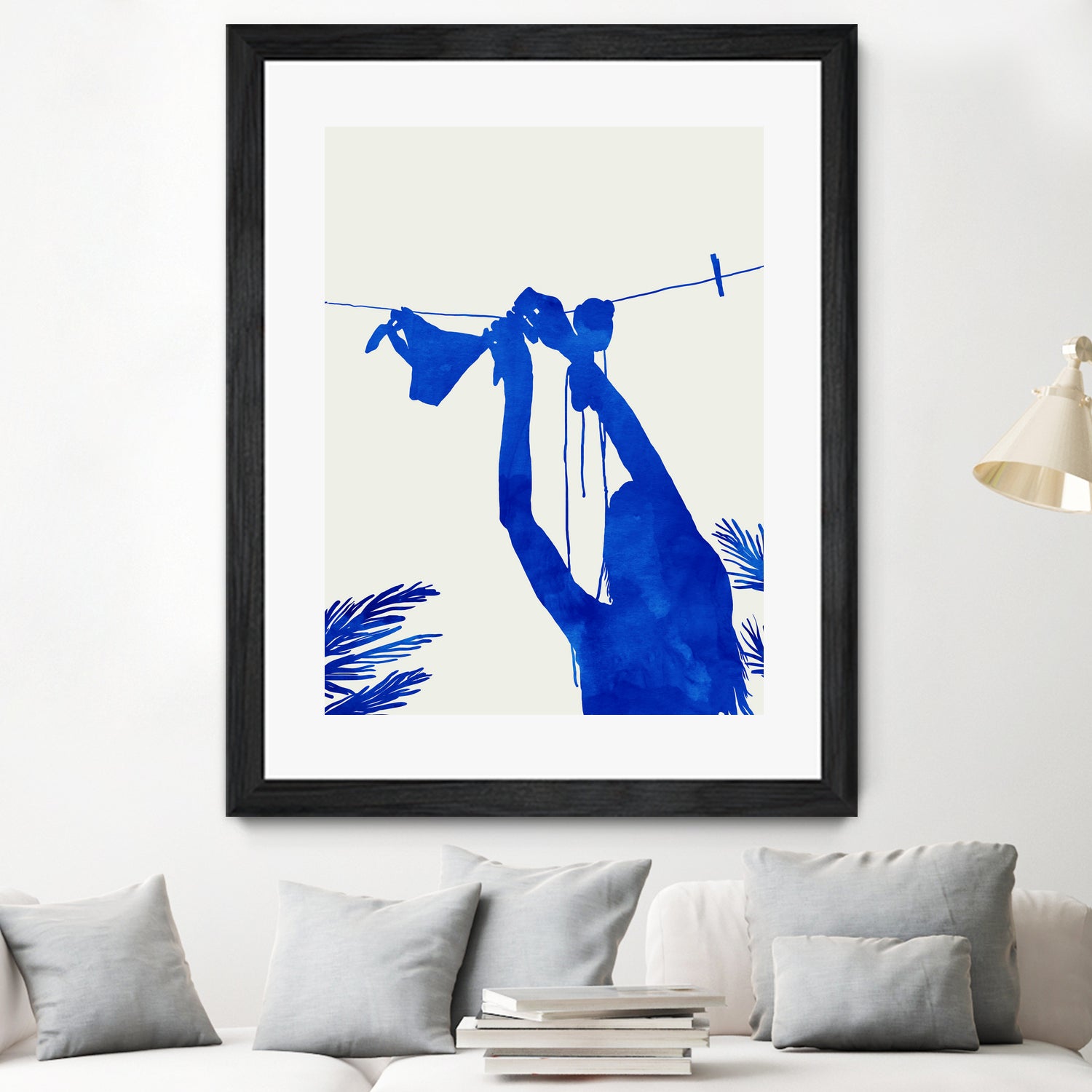 Blue Nude Vacay Matisse Art Print - High Quality Wall Decor for Living Room, Bedroom & Office - Perfect for Home Decor & Gift Giving