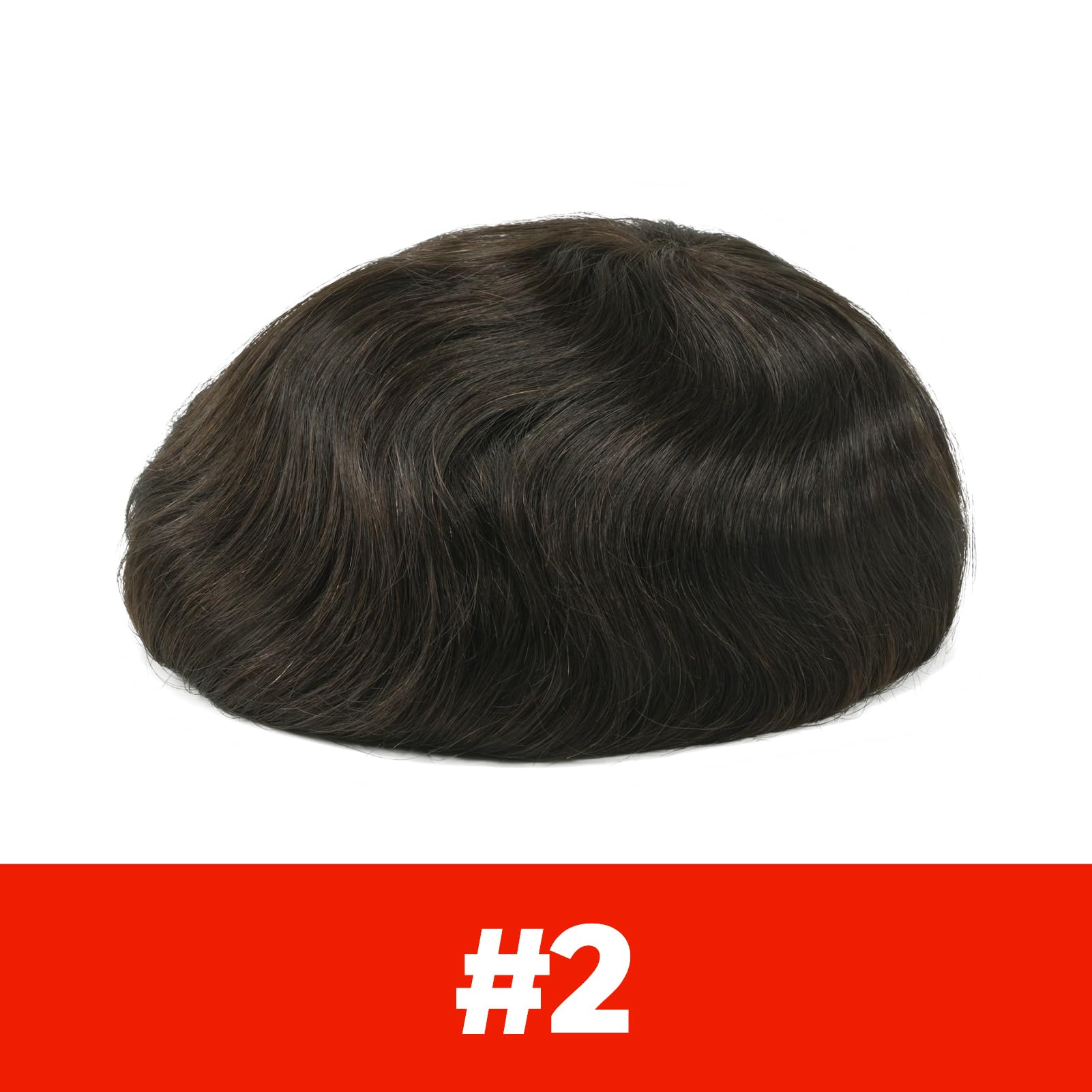 Lordhair Men's Human Hair Toupee - Natural Lace Front Hair System with Skin Perimeter Base | Multiple Sizes Available | Perfect for Daily Wear, Special Occasions & Hair Loss Solutions