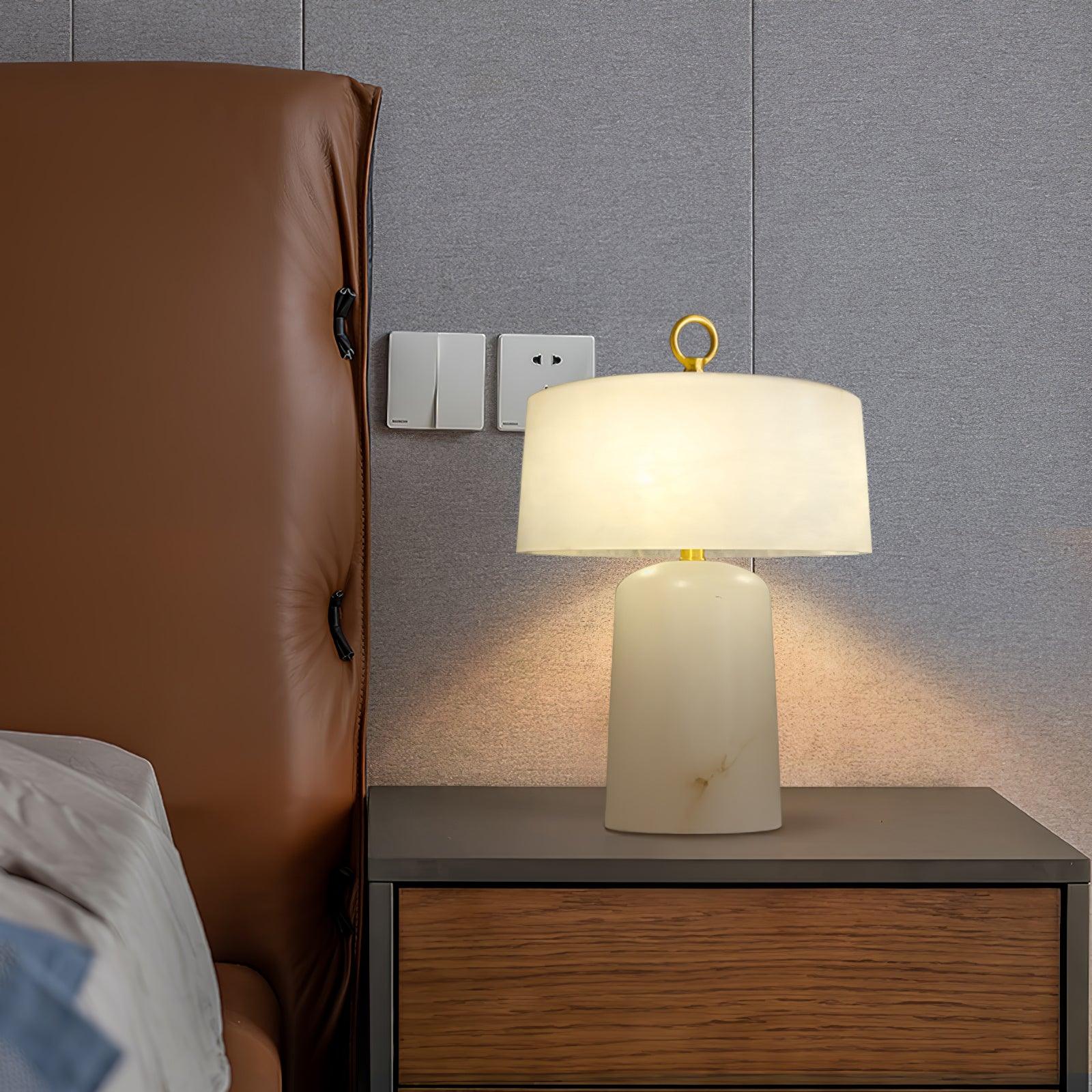 Aogashima Modern LED Table Lamp - Adjustable Brightness, USB Charging, Night Light for Bedroom, Office & Living Room - Perfect for Reading, Working & Relaxing
